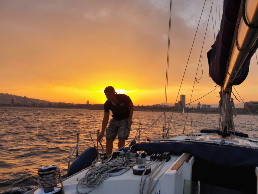 Barcelona: Sailing Tour with a Glass of Cava - Cava, snacks, and a possible swim