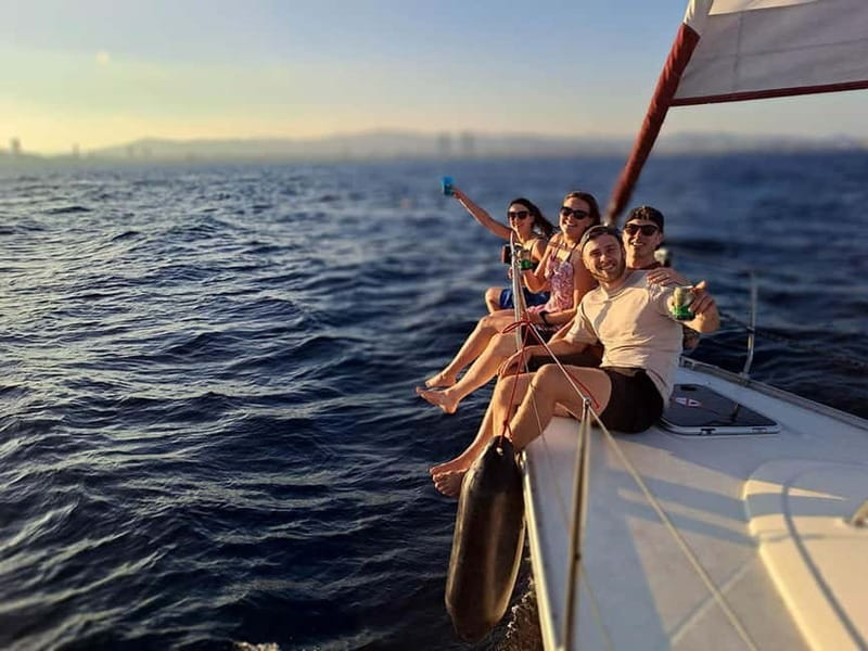Barcelona: Sailing Tour with Drinks and Snacks - The 30-minute Mediterranean swim stop