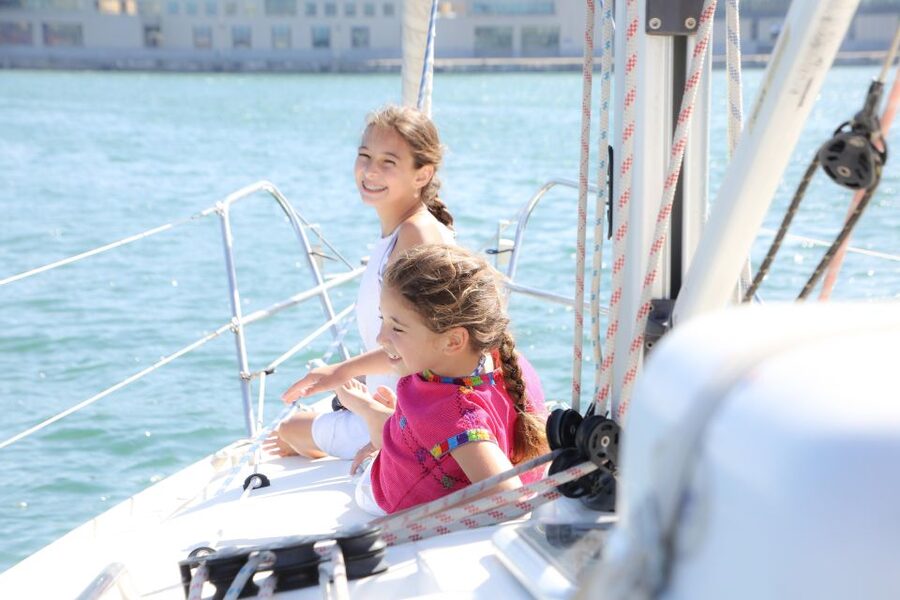 Barcelona: Sailing Tour with Spanish Tapas and Drinks - The Mediterranean swim stop
