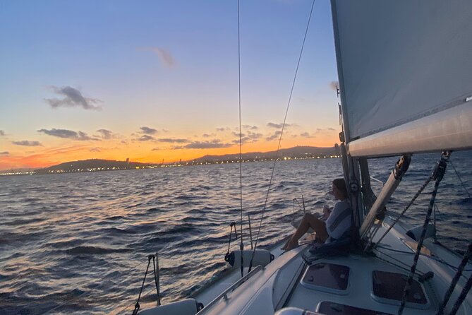 Barcelona Sunset and Day Sailing Cruise - Leaving Port Olímpic for open water