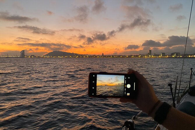 Barcelona Sunset Private Sailing with Live Saxophone and Open bar - Starting at Port Olimpic