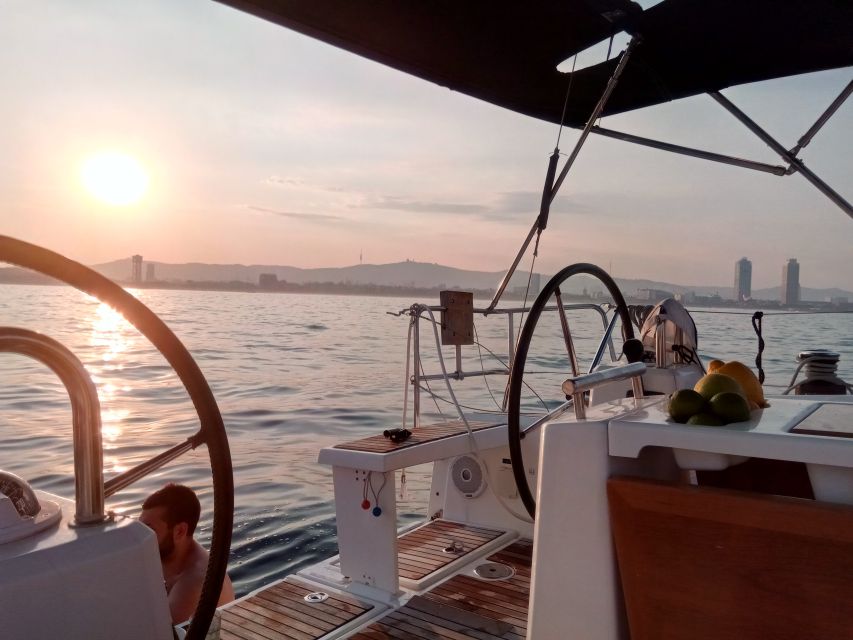 Barcelona: Sunset Sailing Tour with Open Bar & Snacks - The possible swim stop