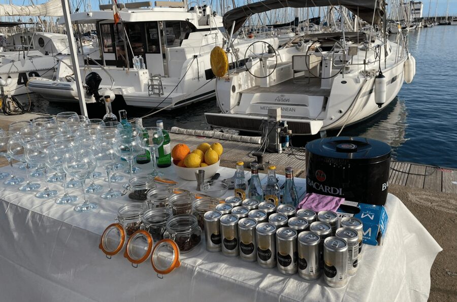 Barcelona Sunset Sailing with Gin Tonic Workshop Option - Setting out from Port Olímpic