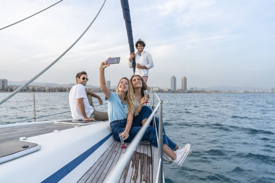 Barcelona Sunset Sailing with Gin Tonic Workshop Option - Sailing beside Barcelona’s beaches