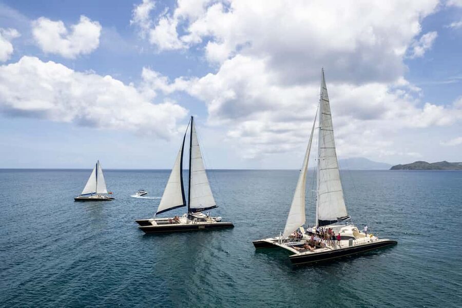Basseterre: St. Kitts and Nevis Catamaran Tour with Lunch - Snorkeling at a secluded sea-access cove