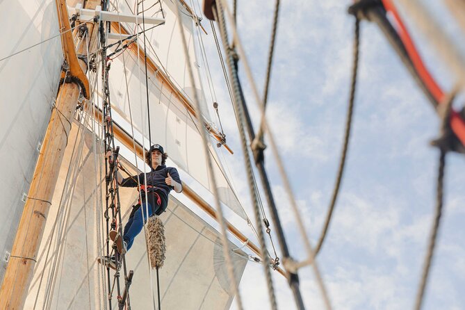 Bay of Islands Tall Ship Sailing on R. Tucker Thompson Including BBQ Lunch - Rope swing and hands-on sailing