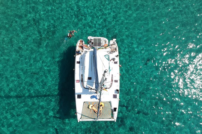 Best of Milos and Poliegos Catamaran snorkelling Cruise with BBQ - Poliegos and Galazia Nera, the Blue Lagoon