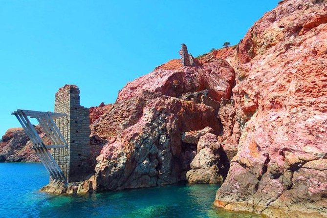 Best of Milos and Poliegos Catamaran snorkelling Cruise with BBQ - Gerakas Beach and the perlite cliffs