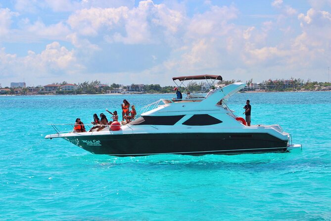 Big Yacht 48ft Rental up to 15 Pax snorkel - Isla Mujeres, snorkeling, and Playa Norte