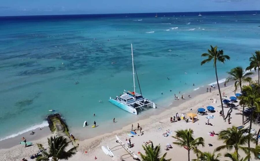 Board from Waikiki Beach: Friday Night Fireworks sail - Is $71 a fair price?