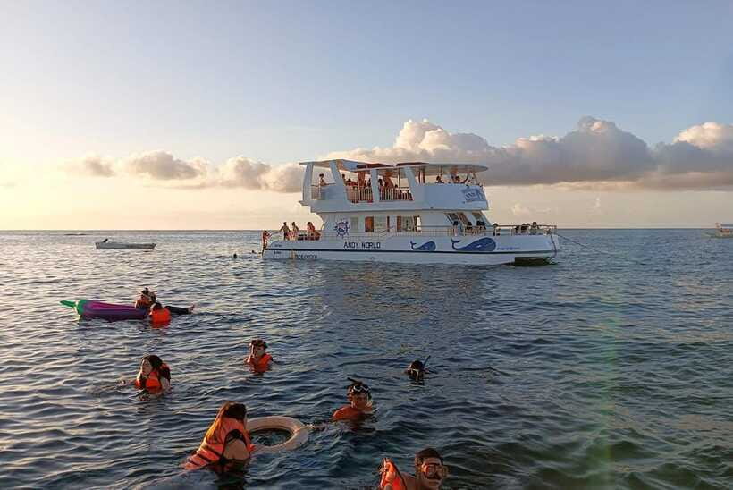 Boracay: Ultimate Party Cruise aboard the Andy World Yacht - Kayak, paddle board, mermaid tail, and swimming time