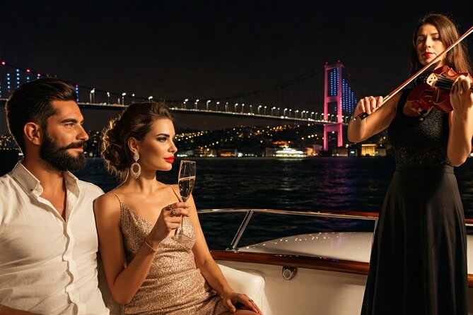 Bosphorus Night Cruise with Luxury Yacht - The second bridge and the Asian-side palaces