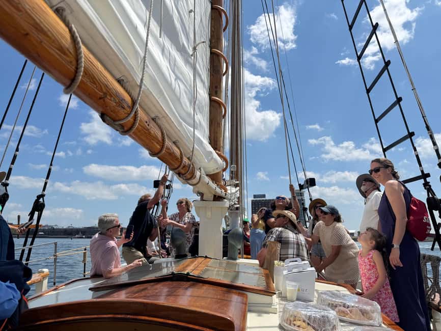 Boston: Tall Ship Harbor Sail - Leaving Fan Pier Marina for the open harbor