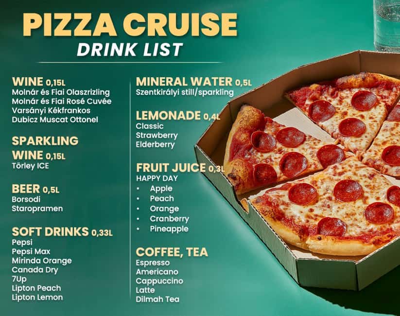 Budapest: Catamaran Pizza Cruise - Pizza, drinks, and the onboard rhythm