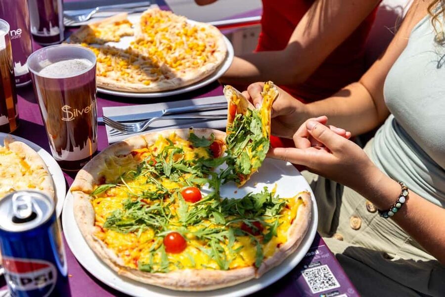 Budapest: Catamaran Pizza Cruise - Finding Silverline beside Elizabeth Bridge