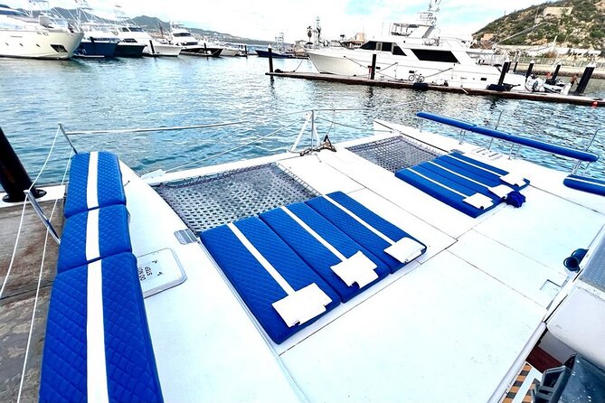 Cabo San Lucas All-Inclusive Private Catamaran Snorkeling Cruise - Leaving the marina for El Arco