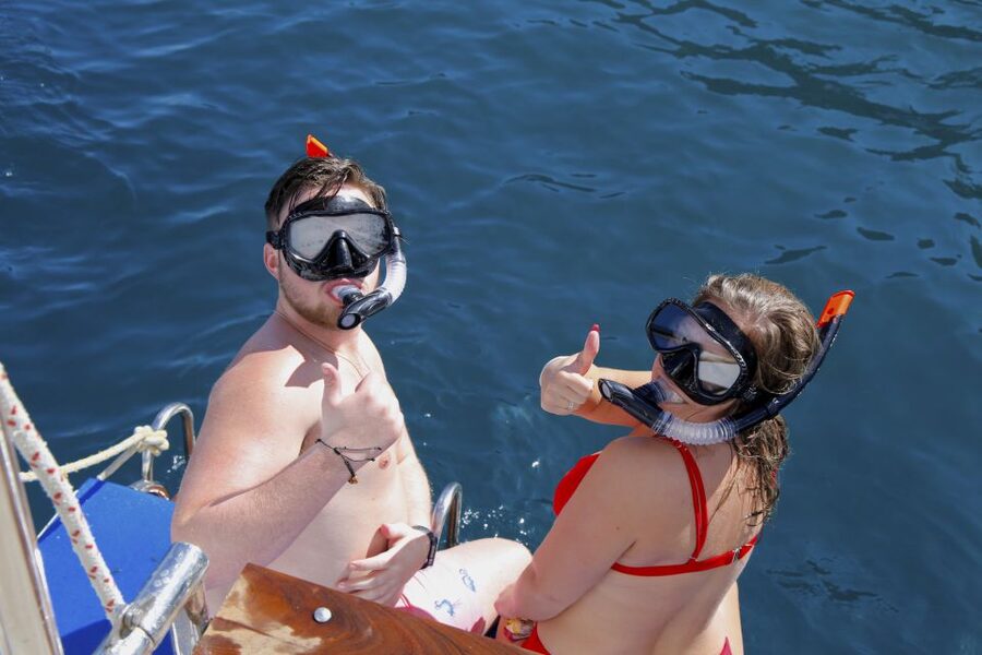 Cabo San Lucas: Private Catamaran Cruise - Pelican Rock is the main water stop