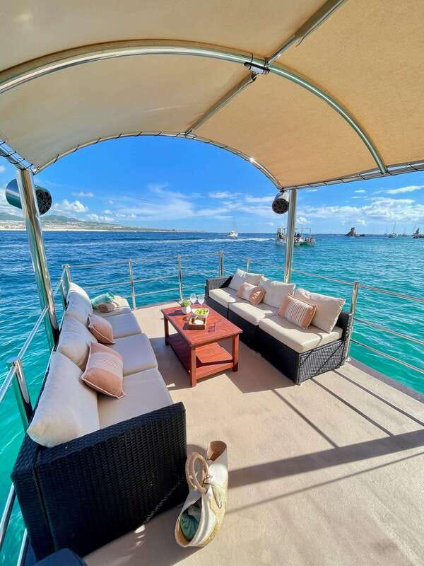 Cabo San Lucas Private Mini Catamaran Tour - Beach time with snorkeling and floating gear
