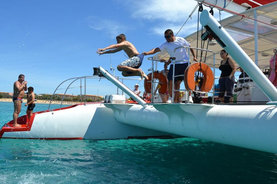 Caleta de Fuste: Catamaran Sailing Experience - The open bar and onboard atmosphere