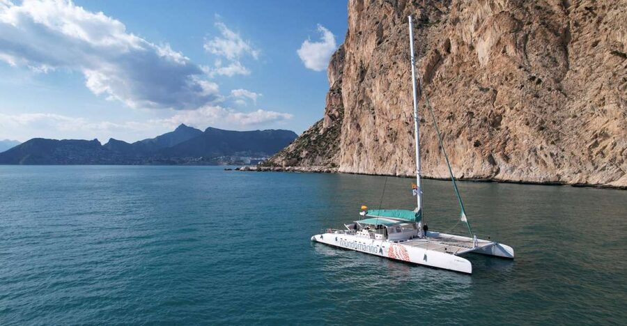 Calpe: Catamaran Tour with Optional Swim Stop - Boarding in Calpe and settling into the ride