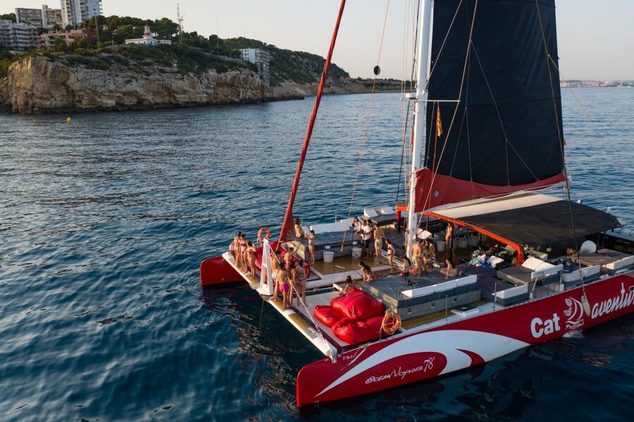Cambrils: Catamaran Cruise with Drinks and BBQ Lunch Option - The Cap Salou and La Pineda swim stop