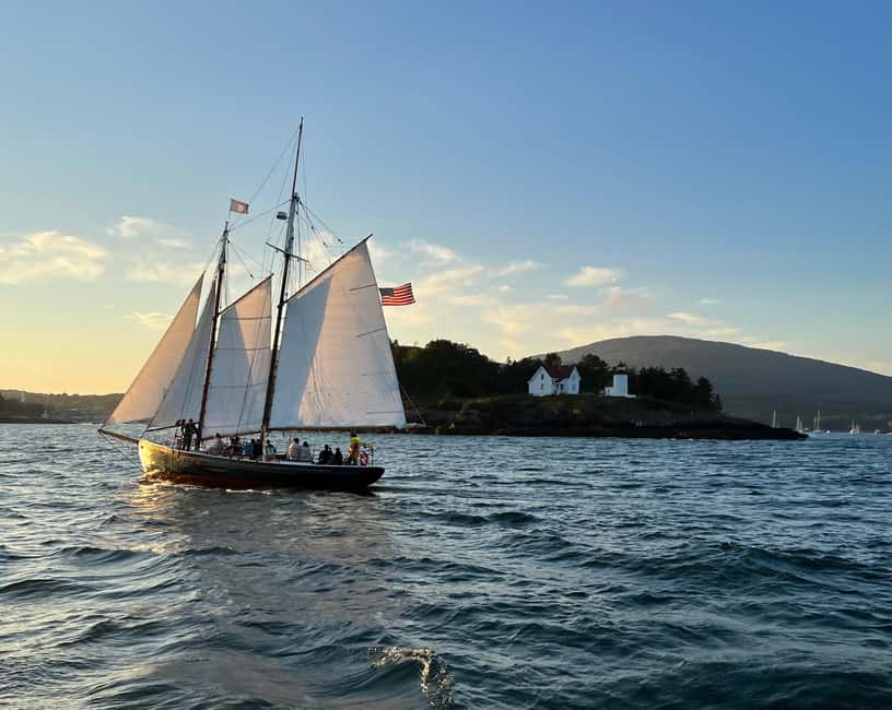 Camden, Maine: Day Sails aboard Schooner Surprise - Curtis Island lighthouse and the first coastal views