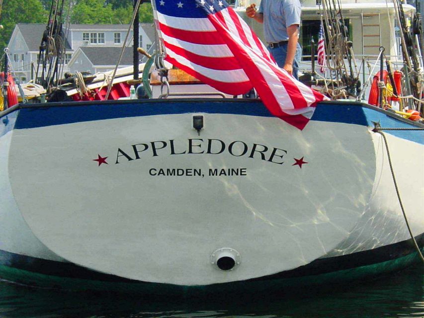Camden: Sunset Sailing Cruise on a Wooden Schooner - Camden Harbor with Mount Battie overhead