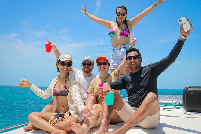 Cancun Catamaran: Isla Mujeres, Snorkeling, Drinks & Buffet Lunch - The Beach-Club Buffet and Open Bar
