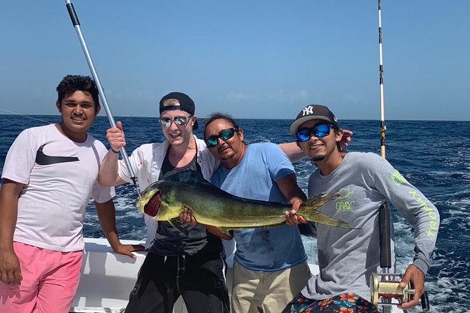 Cancun fishing charter if you don't fish you don't pay 46ft yacht 12pax 25P14 - Families, beginners, and experienced fishers