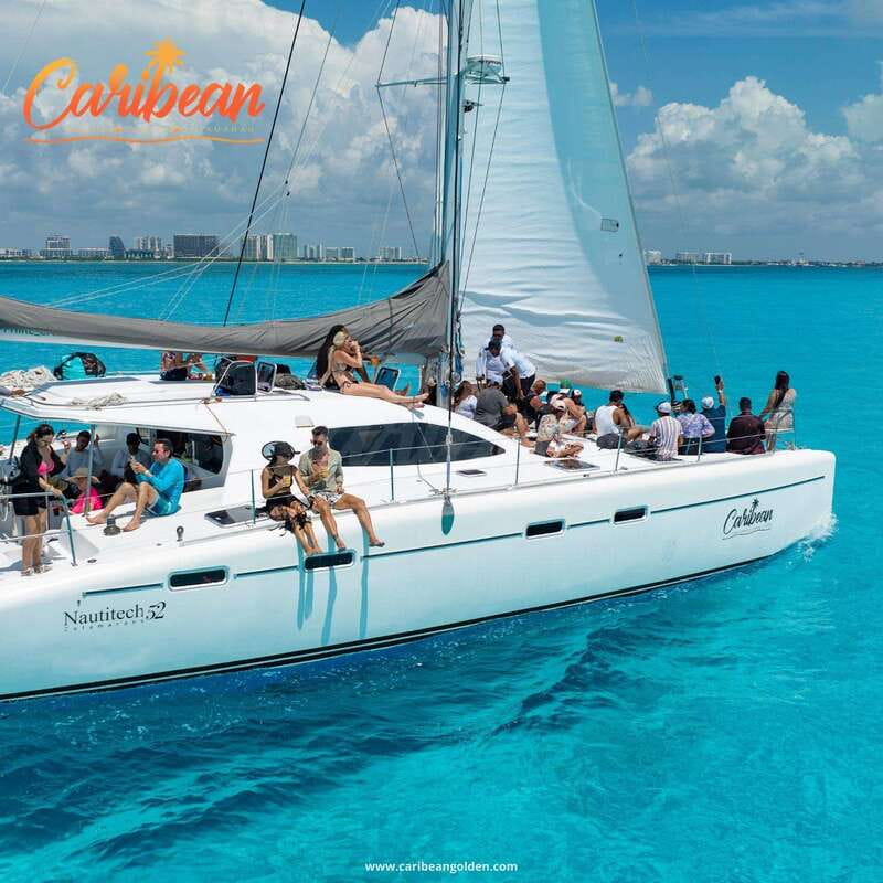 Cancun: Isla Mujeres Catamaran + Coco Bongo Show - Boarding the catamaran from Cancun