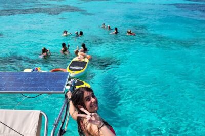 Cancun to Isla Mujeres Private Catamaran Cruising Snorkeling Fun!