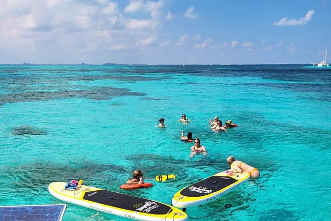 Cancun to Isla Mujeres Private Catamaran Cruising Snorkeling Fun! - Lunch and free time near Playa Norte
