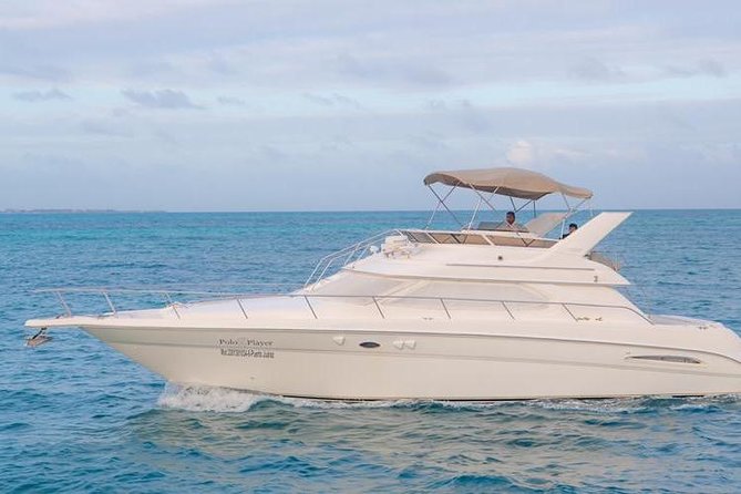 Cancun Yacht Tour - SEARAY YACHT 46 FT GREAT FOR SUNSET 15 PEOPLE MAX 25P9 - Leaving from Cancun’s Hotel Zone