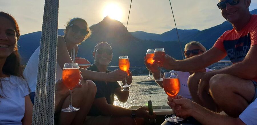 Cannero Riviera: Sunset Sailing Lago Maggiore - Setting out from Cannero Riviera