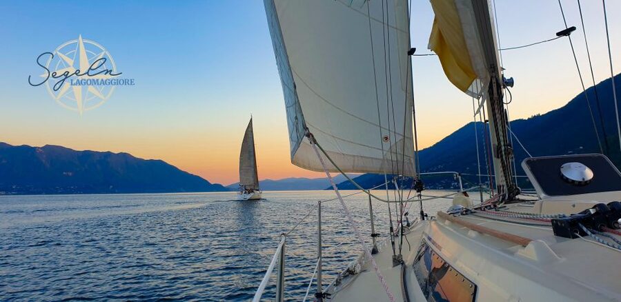 Cannero Riviera: Sunset Sailing Lago Maggiore - Sailing toward the Castelli di Cannero