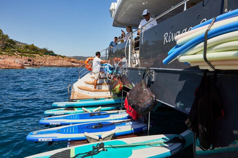 Cannes: Half-Day Catamaran Cruise with Lunch - Swimming, snorkeling, kayaking, and paddleboarding