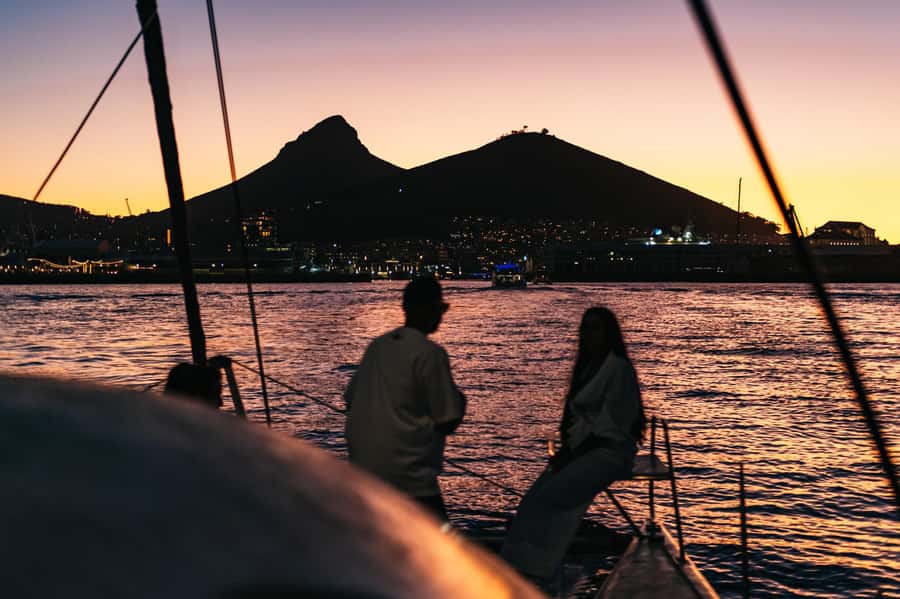 Cape Town: Sunset Catamaran Cruise on Table Bay with Bubbles - Sailing past Milnerton Lighthouse
