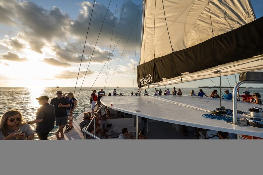 Captain's Choice: Dolphin Watch Sunset Sail - Small group comfort and the feel on board