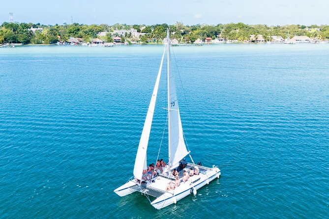 Catamaran Adventure: Navigate the Seven Colors - Setting out from The Yak Lake House in Bacalar