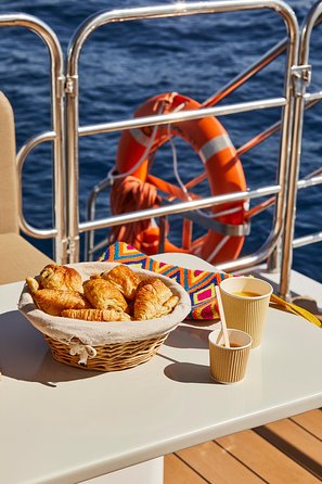 Catamaran from Cannes - Lunch, snacks, and the onboard bar