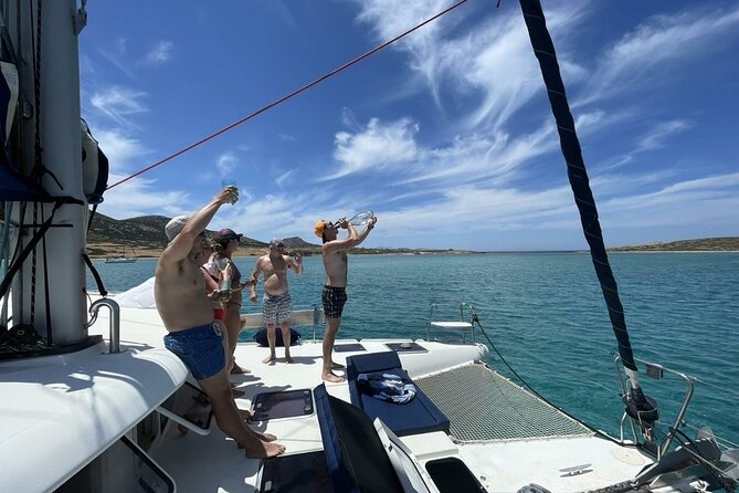 Catamaran Semi Cruise Paros Antiparos includes Food and Drinks - Key points at a glance