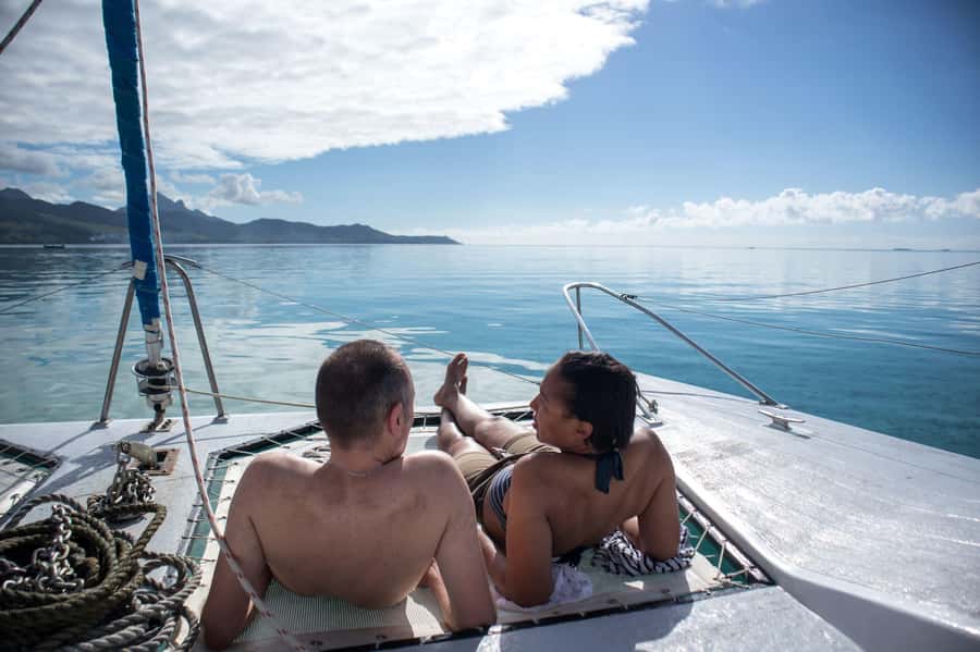 Catamaran Trip to Ile au Cerfs with Lunch and GRSE waterfall - A full East Coast day for $69