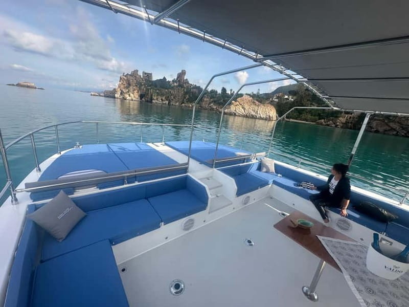 Cefalù: Coast-to-Coast Catamaran Tour - Mazzaforno Bay and the onboard aperitif