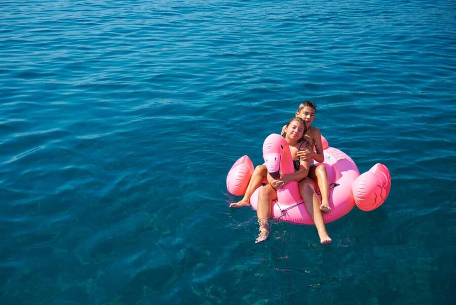 Chania Old Port: All-inclusive Catamaran Trip Agioi Theodori - What you eat and drink onboard