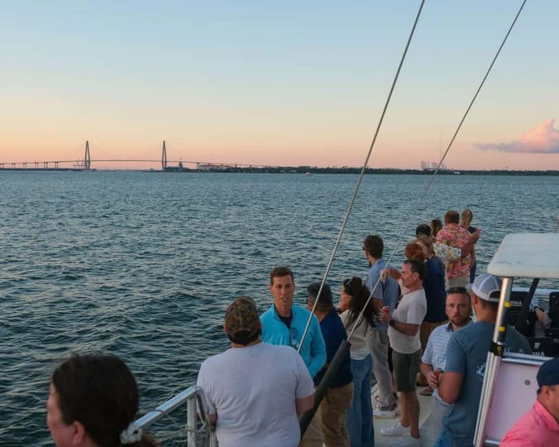 Charleston Harbor Sunset Cruise with Music & Onboard Bar - Boarding at Shem Creek