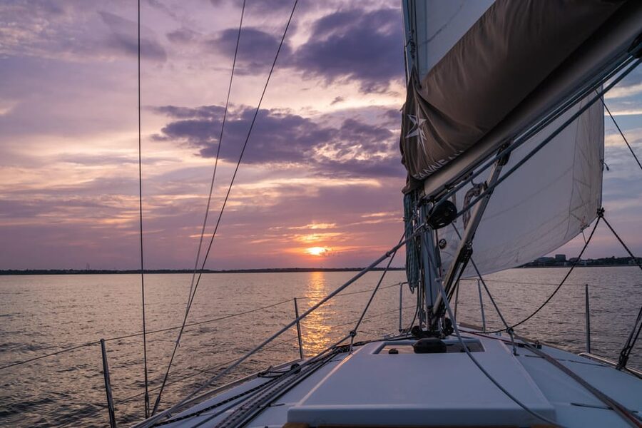 Charleston: Private Daytime or Sunset BYOB Sailing Charter - Ravenel Bridge and the Big Harbor Views