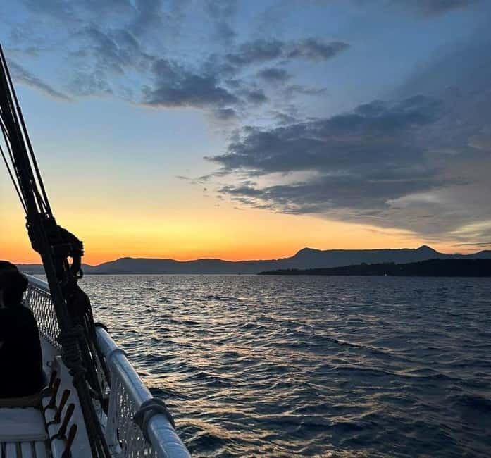 Corfu: Sunset Cruise on a Traditional Wooden Sailing Yacht - The view toward Corfu’s Old Fortress