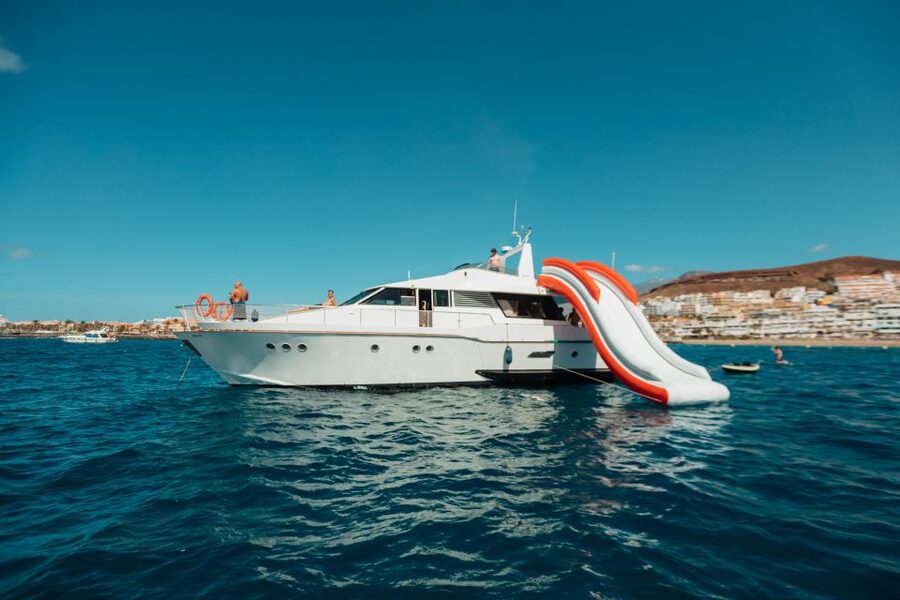 Costa Adeje: Private Yacht Trip with Watersports and Slides - What lunch and drinks are really like