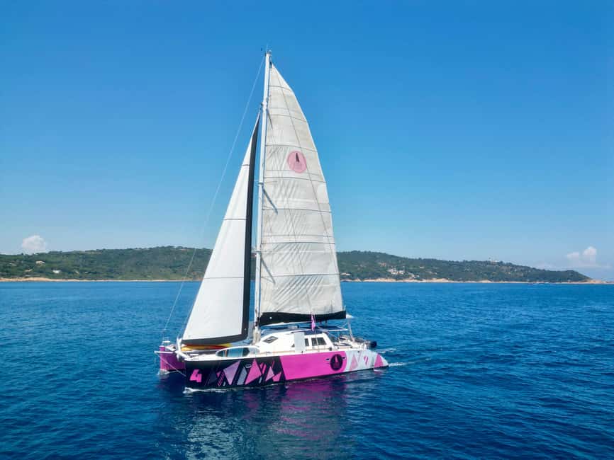 Côte d'Azur: Half-Day Coastline Catamaran Sailing Tour - Sailing past the Côte d’Azur
