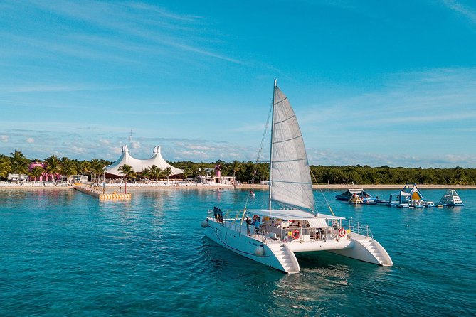 Cozumel Catamaran Snorkeling Tour & Lunch (Hotel Pick Up) - Playa Mia adds slides, pools, and a change of pace